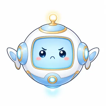 全身ポーズ・アイ(表情・しぐさの追加) アイ AI マスコット ぷんぷん怒っている(こわすぎない)