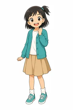 全身ポーズ・ミオ ミオ 女の子 わかった