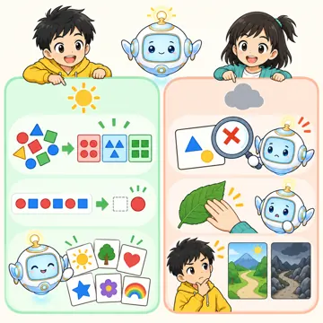 図解・基本 図解 AIが得意なことと苦手なことを2つに分けた図
