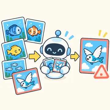 図解・くわしい図解(デジタル・安全・AI・情報・お金・からだ・権利ほか) 図解 AI:AIが間違える理由(まちがった情報も混ざっている)