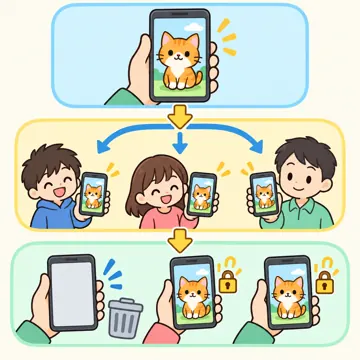 図解・くわしい図解(デジタル・安全・AI・情報・お金・からだ・権利ほか) 図解 その他:デジタルタトゥー(一度出た情報は消えない)
