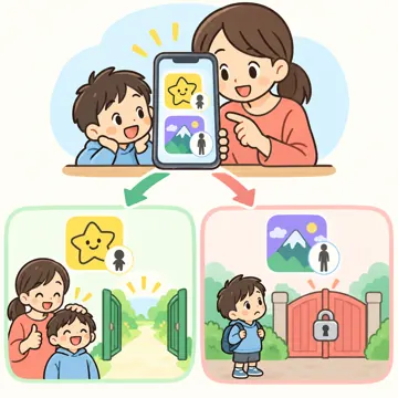 図解・くわしい図解(デジタル・安全・AI・情報・お金・からだ・権利ほか) 図解 その他:年齢制限(アプリの対象年齢)